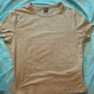 Shein Gray Slim Fit Tee